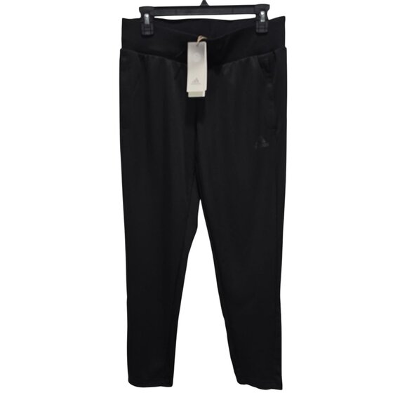 Adidas Womens Medium Flare Tiro Pants Soccer Black Regular Fit Zipper Leg - Picture 2 of 12